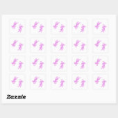 Autocollant Softwave Poissons Rose – Double Poisso (Feuille)