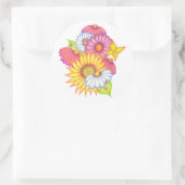 Autocollant soleil marguerite coccinelle (Sac)