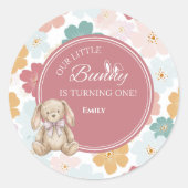 Autocollant Some Bunny Lapin 1er Anniversaire (Devant)
