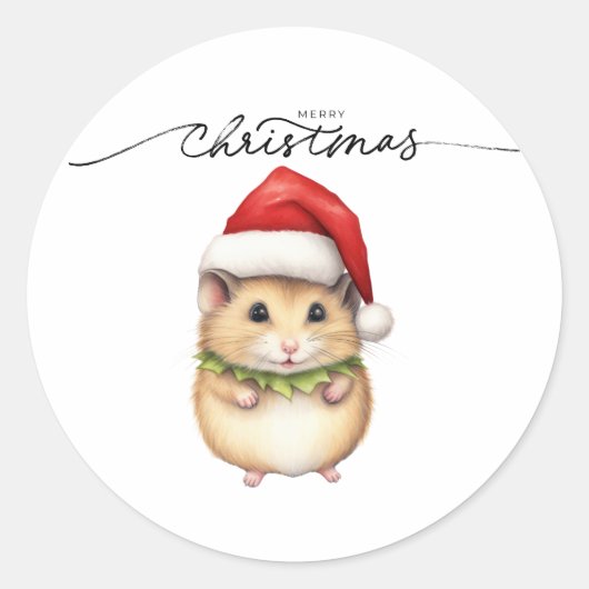 AUTOCOLLANT SOURIS JOYEUX NOËL (Devant)
