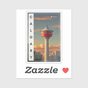 Autocollant Souvenir de la Tour de Calgary