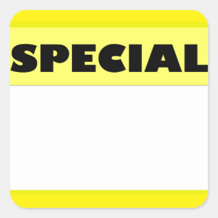 Autocollant spécial
