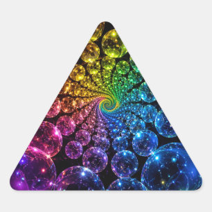 Autocollant spirale psychedelique