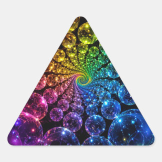 Autocollant spirale psychedelique