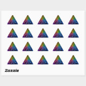 Autocollant spirale psychedelique (Feuille)