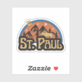 Autocollant St. Paul, Alaska (Feuille)