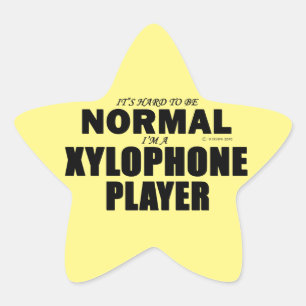 Autocollant standard Xylophone Player Star