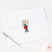 Autocollant Stick Figure Bbq (Enveloppe)