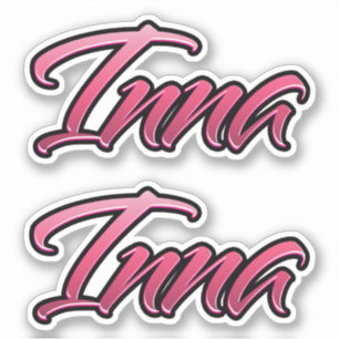Autocollant Sticker Stickerset rose foncé Inna