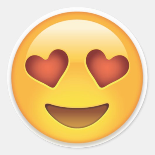 Autocollant , Stickers ,  Emoji love (Devant)