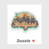 Autocollant Stuttgart, Arkansas (Feuille)