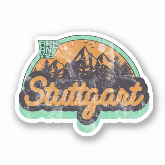 Autocollant Stuttgart, Arkansas (Devant)