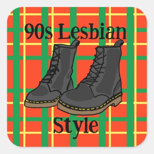 Autocollant style lesbienne 90 (Devant)
