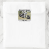 Autocollant style squelette moto (Sac)