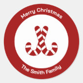 Autocollant Sucre d'orge Joyeux Noël (Devant)