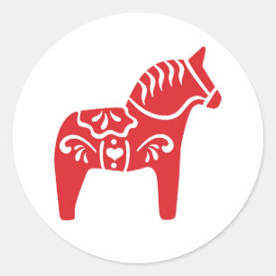 Autocollant suédois Dala Horse