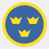 Autocollant suédois Roundel (Devant)