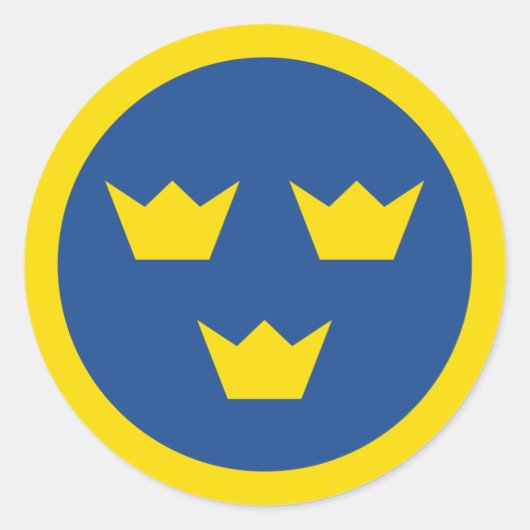 Autocollant suédois Roundel (Devant)