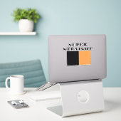autocollant super droit (Ordinateur portable sur le bureau)