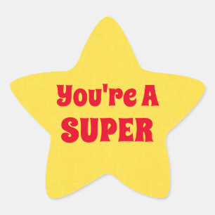 Autocollant superbe d'étoile