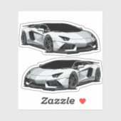 Autocollant Supercar (Feuille)