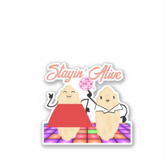 Autocollant sur mesure Stayin'Alive-Scoby-SNF-Viny (Devant)