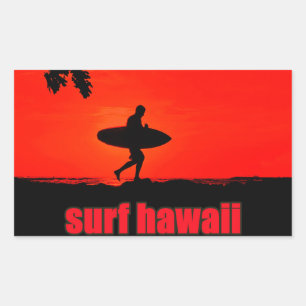 Autocollant surf hawaï