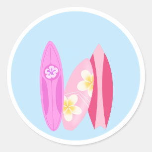 Autocollant Surfer Girl