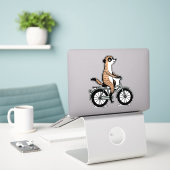 Autocollant suricate (Ordinateur portable sur le bureau)