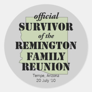 Autocollant survivant de la réunion familiale de l