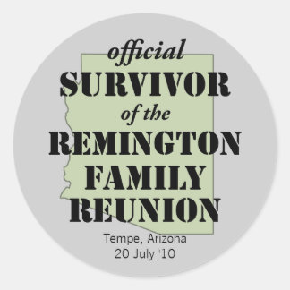 Autocollant survivant de la réunion familiale de l