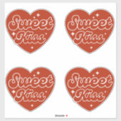 Autocollant Sweet Kiss (Feuille)