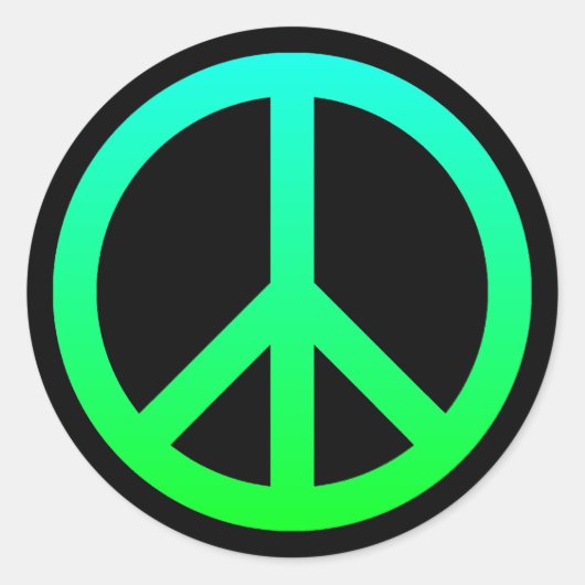 Autocollant Symbole de la Paix (Devant)