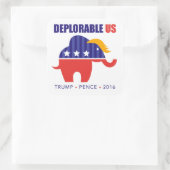 Autocollant tactile éléphant Trump Pence 2016 (Sac)