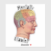 Autocollant tactile stable sur le plan mental (Feuille)