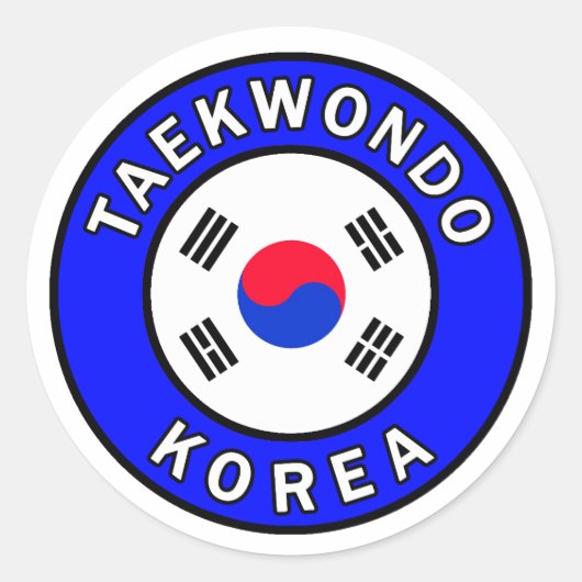 Autocollant Taekwondo (Devant)
