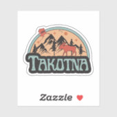 Autocollant Takotna, Alaska (Feuille)