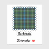 Autocollant tartan Clan MacKenzie (Feuille)