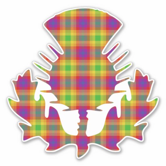 Autocollant Tartan Pride (Devant)