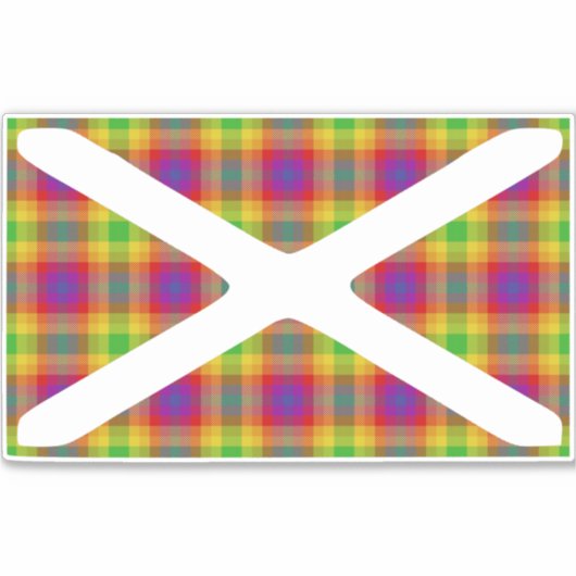 Autocollant Tartan Pride (Devant)