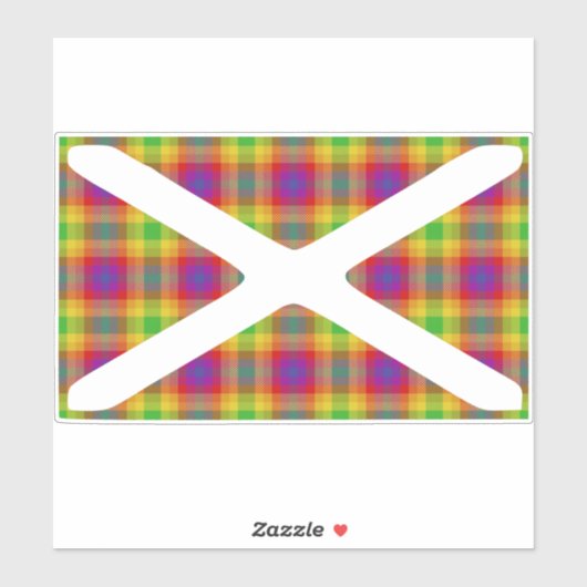 Autocollant Tartan Pride (Feuille)