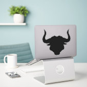 Autocollant Taureau (Ordinateur portable sur le bureau)