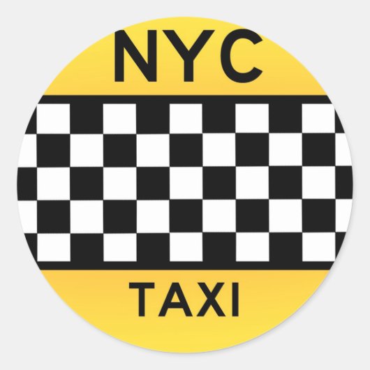 Autocollant TAXI NYC (Devant)