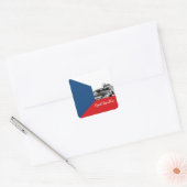 Autocollant tchèque, Prague, patriotique, Drapeau (Enveloppe)