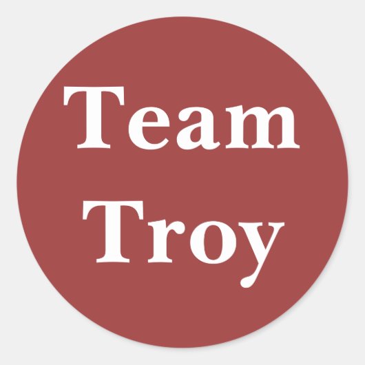 Autocollant Team Troy (Devant)