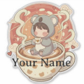 Autocollant Technologique Chibi Koala Tendance Ani (Devant)
