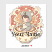 Autocollant Technologique Chibi Koala Tendance Ani (Feuille)