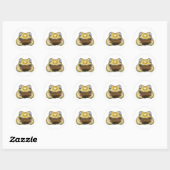 Autocollant Teddy timide garçon Sticker (Feuille)