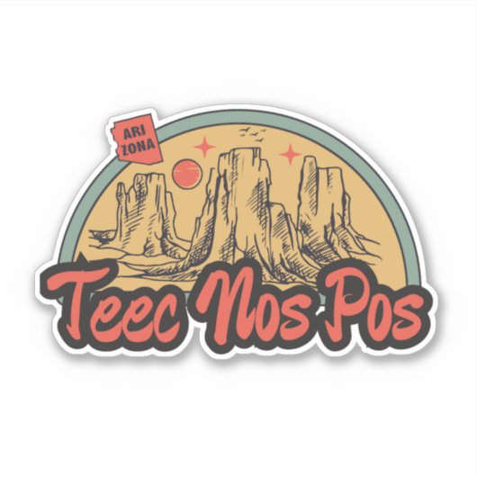 Autocollant Teec Nos Pos, Arizona (Devant)