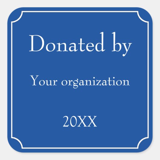 Autocollant Template Square donné (Devant)